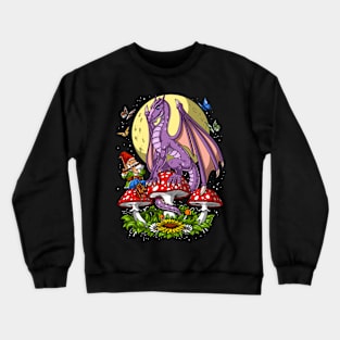 Mushrooms Dragon Crewneck Sweatshirt